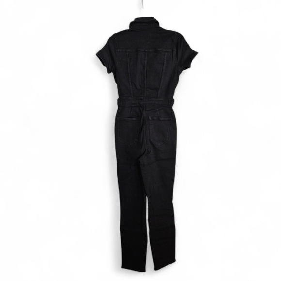 Good American Fit for Success Black Denim Jumpsuit - Picture 7 of 12